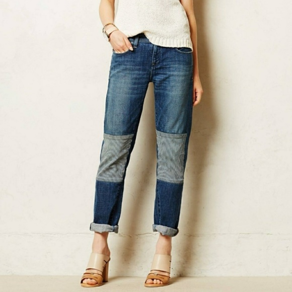 Pilcro & the Letterpress Denim - Pilcro & the Letterpress Anthropologie Patch Jeans